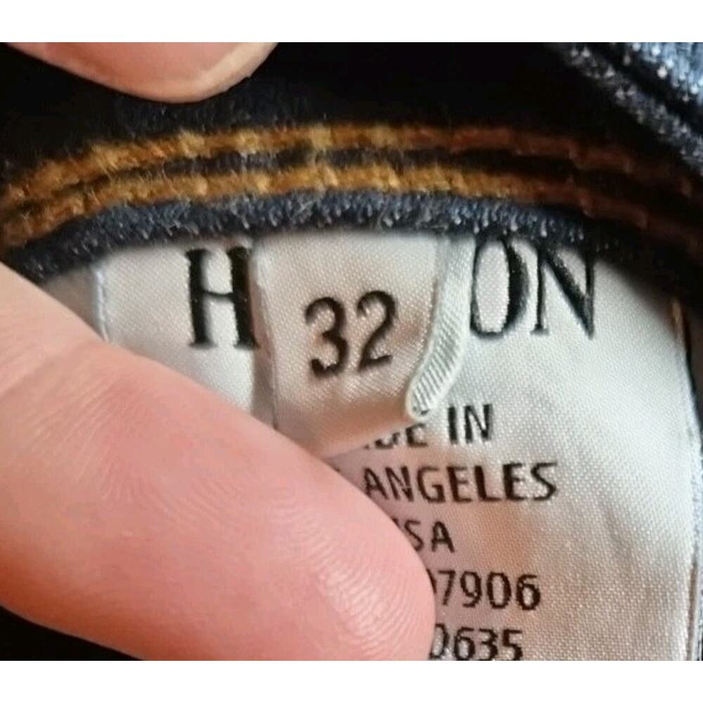 Hudson Beth Baby Bootcut Jeans Women Sz 32 Dark Wash Made in USA - Picture 3 of 8